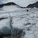 Mini-Spalten am ausgeaperten Brandner Gletscher