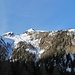links der Zinsnock, ein beliebter Skitourengipfel, rechts spitzt die Tristenspitze vor