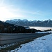 Nebel im Tal, Blick von Thüringerberg auf dem Rückweg nach Feldkirch