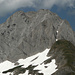 Die wundervolle Altmann Südwand, im Schaffhauser Kamin noch einige Schneeresten