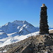 Auf dem Breithorn, hinten Kette Bättlihorn - Huwetz