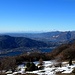 I laghi Brianzoli visti dallo sterrato che conduce fino a Forcella Alta, 