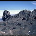 Pico Urriello oder Naranjo de Bulnes (links), La Morra (Mitte) und Los Campanarios (rechts) vom Pico Tesorero, Picos de Europa, Spanien