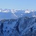 Blick zum Grat zwischen Staubere und Hochen Kasten und in die Vorarlberger Berge