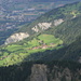 View from Montalin: "föhnige Aufhellungen" in Ober-Says.<br />Zizers, Igis and Landquart down in the Rhein valley