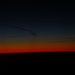 Sonnenaufgang auf dem Flug von Amsterdam nach Zürich