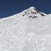 Südflanke, geht bei guten Bedingungen mit Ski bis zum Gipfel
