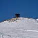 Das Hüttchen am Ende der obersten Skiliftsektion Tsantonnaire