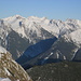 Blick von der Seefelder Spitze zu den höchsten Karwendelbergen.