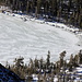 The lakes in the Desolation Wilderness (here Stony Ridge Lake) are already frozen