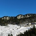 die Felswände des Dilitschchopfes treten in Erscheinung
