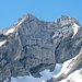 Der Lisengratsteig. Die Alpsteinkenner sehen, wo er von rechts horizontal in die Wand führt. 