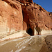 Der teils zugefrorene Fluss im Paria Canyon