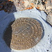 The older one of the two geodetic marks which I found on the summit