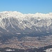 Tiefblick auf Innsbruck zu Füßen der Nordkette