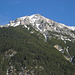 Kohlbergspitze von der Talstation der Almkopfbahn bei Bichlbach gesehen