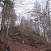 Vorbei an der Ruine