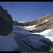 Le Doigt (Mitte) und Le Taillon (rechts) über dem Glacier du Taillon, Pyrenäen, Frankreich