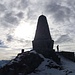 Denkmal auf dem Gipfel des Übelhorns