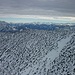 Die langgezogene Maroldschneid; im Hintergrund die Hohen Tauern mit den östlichsten Dreitausendern der Alpen.