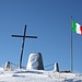 <b>Arrivo in vetta al Monte Crocione (1491 m) dopo circa 1:30 h di piacevole salita su neve fresca. </b>