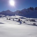 Los ging´s bei Kaiserwetter! Auf dem Winterwanderweg zum Tannensee vorbei am Skigebiet von Melchsee-Frutt.