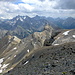 Am Gipfel La Mortice Nord 3186m. Blick zum Queyras.