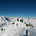 Gipfelpanorama - Viele alte Bekannte, auch viele sehr bekannte Alpenriesen, Sicht bis zum Aletschhorn, Finsteraarhorn und auch die Jungfrau kann man erahnen.