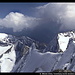 Gr. Möseler, Schwarzenstein, Turnerkamp (links) und Hoher Weißzint (rechts) vom Gipfel des Hochfeilers, Zillertaler Alpen, Ahrntal, Südtirol, Italien