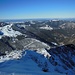 Schau über die Hügel der Allgäuer Voralpen nach Norden ins Alpenvorland