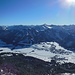 Schönes Tannheimer Tal - was man auf dem Foto allerdings nicht hören kann, ist der Skizirkus im Tal mit Lautsprecherdurchsagen und Musik, das bis in die Gipfelregion hinauf schallte