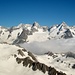 Le montagne della Val Ferret italiana: primo a ds Mont. Dolent.