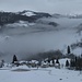 panorama su Morterone: alla partenza vi sono già 15 cm. di neve fresca....chissà a 2000 metri e oltre