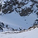 Schöne Schneebedingungen im Ausstiegsbereich vom Steilkar.