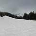 la pista tutta per noi per salire da Pradel al rifugio