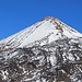 Teide-Gipfel im Zoom, oben liegt doch noch ganz gut Schnee