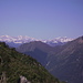 Il gruppo del Monte Rosa sulla sinistra e a destra le Alpi Vallesane