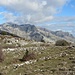 Durchblick zum Monte Altino (1367m) mit der markanten Aussichtskanzel "Il Redentore" (1275m)
