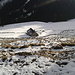 Sarojaalpe, der Stadel rechts der Alpe wurde abgebrochen.