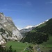 Blick ins Tal von Bargis beim Aufstieg zum Flimserstein