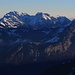 Aussicht vom Rautispitz (2283,0m) nach Nordosten ins Alpstein. Rechts ist der Altmann (2436m), rechts der Säntis (2501,9m), höchster Berg Appenzell Inner- und Ausserrhodens.