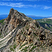 Cima di Terrarossa vista lungo la salita al Gran Dente di Terrarossa,sullo sfondo a dx,il monte Pez