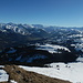 Panorama vom Gipfel aus: oberes Simmental