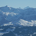 Panorama vom Gipfel aus: was sieht man denn da noch, Matterhorn und Dent Blanche