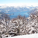 panorama dal versante nord dei Corni sul lago di Como e Bellagio