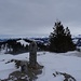 in der Ostschweiz, am Säntis und weiteren Gipfeln, scheint noch zaghaft die Sonne
