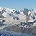 Aussicht vom Weissmies : Strahlhorn