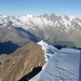 Aussicht vom Weissmies - Südwestgrat, Mischabelgruppe