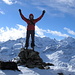 Auf dem Gipfel des Piz Minor 3039m (hinten lachen die Grossmeister Piz Berina und Piz Palü)