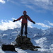 Auf dem Gipfel des Piz Minor 3039m (hinten lachen die Grossmeister Piz Berina und Piz Palü)